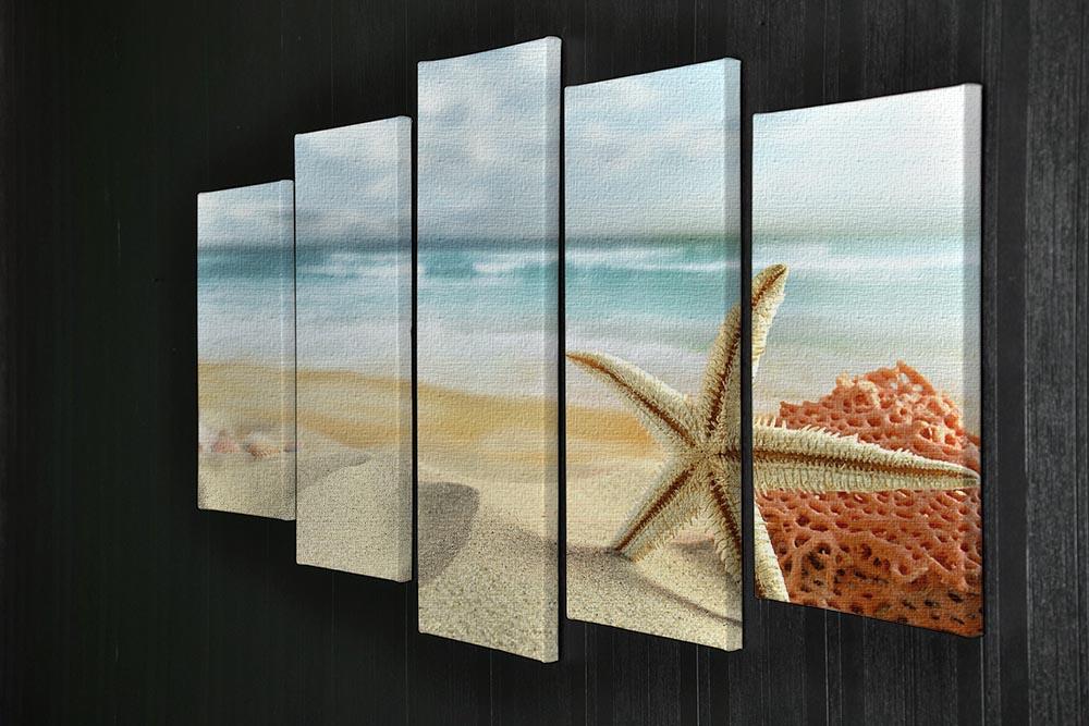 Starfish 5 Split Panel Canvas - Canvas Art Rocks - 2