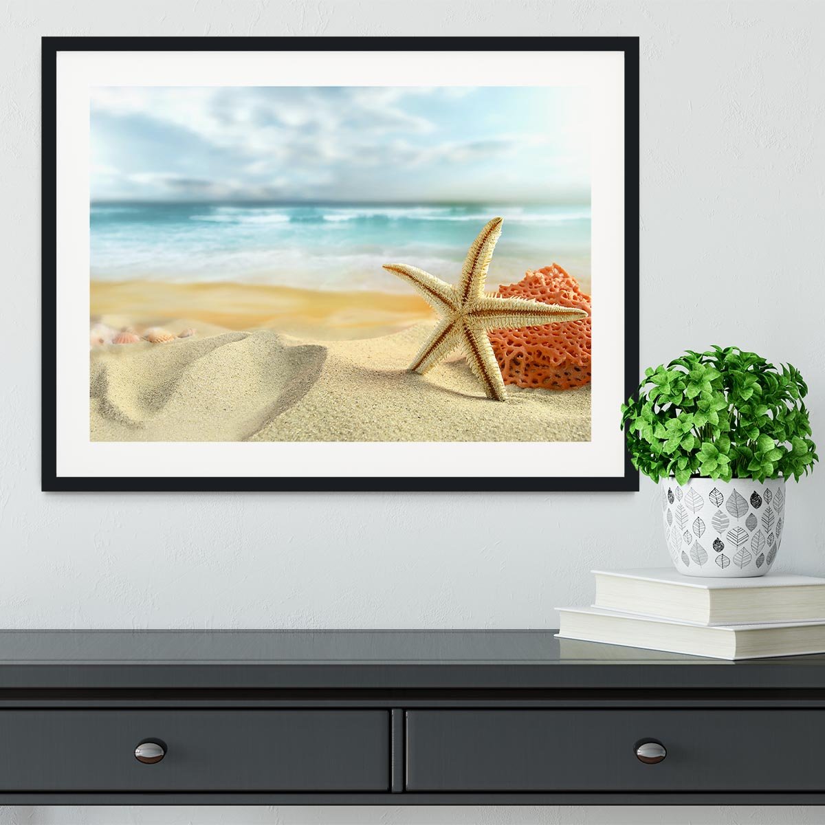 Starfish Framed Print - Canvas Art Rocks - 1