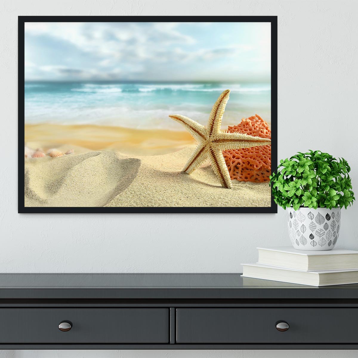 Starfish Framed Print - Canvas Art Rocks - 2