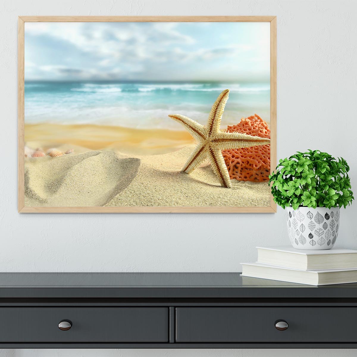 Starfish Framed Print - Canvas Art Rocks - 4