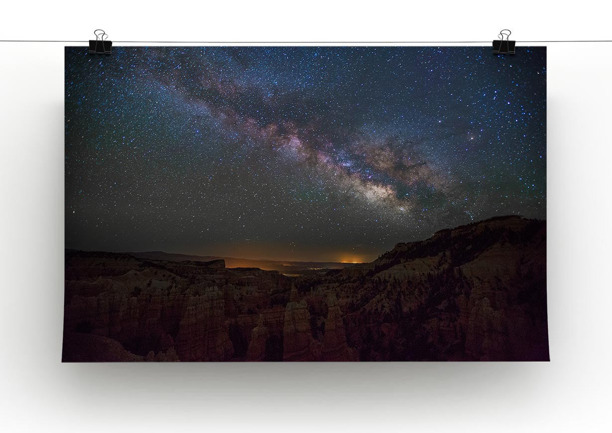 Starry Mountains Print - Canvas Art Rocks - 2