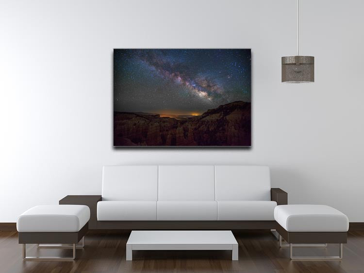 Starry Mountains Print - Canvas Art Rocks - 4