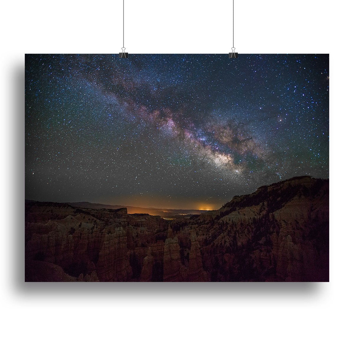 Starry Mountains Canvas Print or Poster
