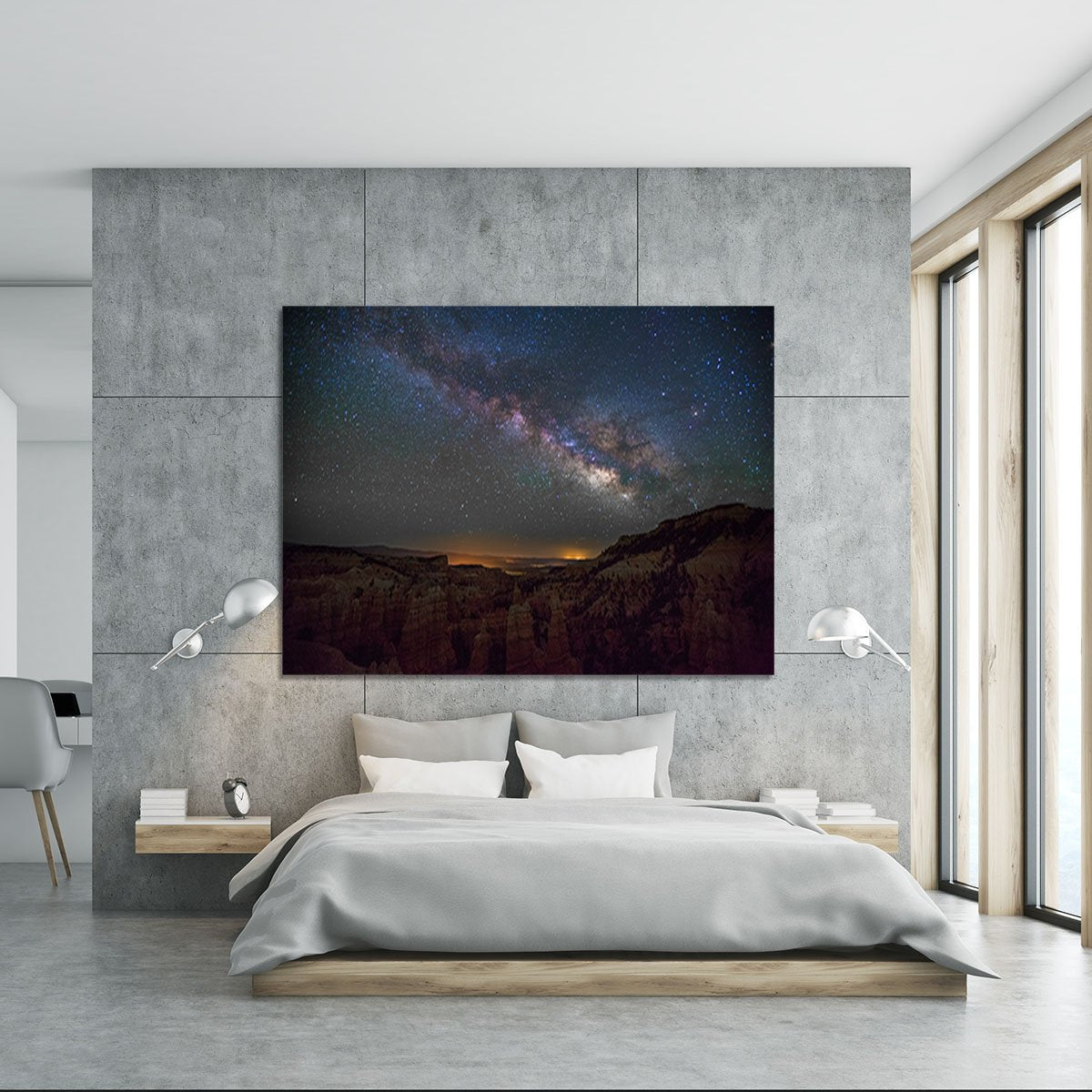 Starry Mountains Canvas Print or Poster