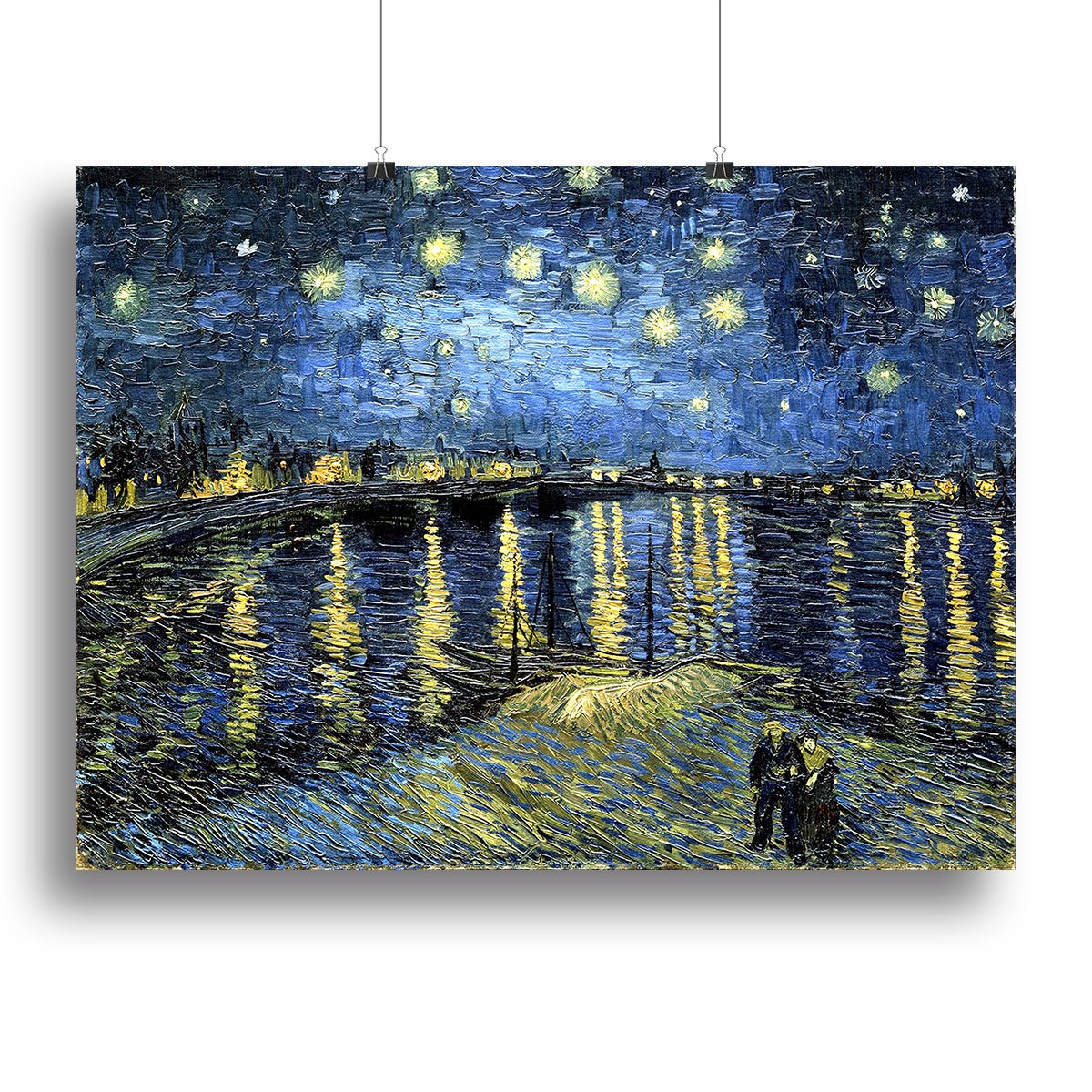 Starry Night over the Rhone Canvas Print or Poster