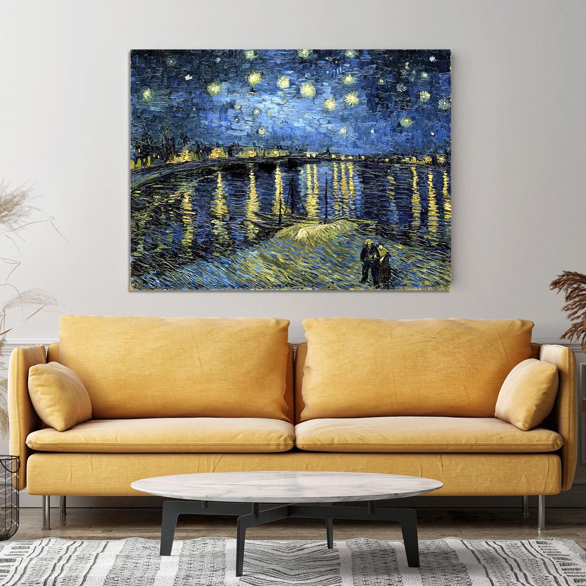 Starry Night over the Rhone Canvas Print or Poster