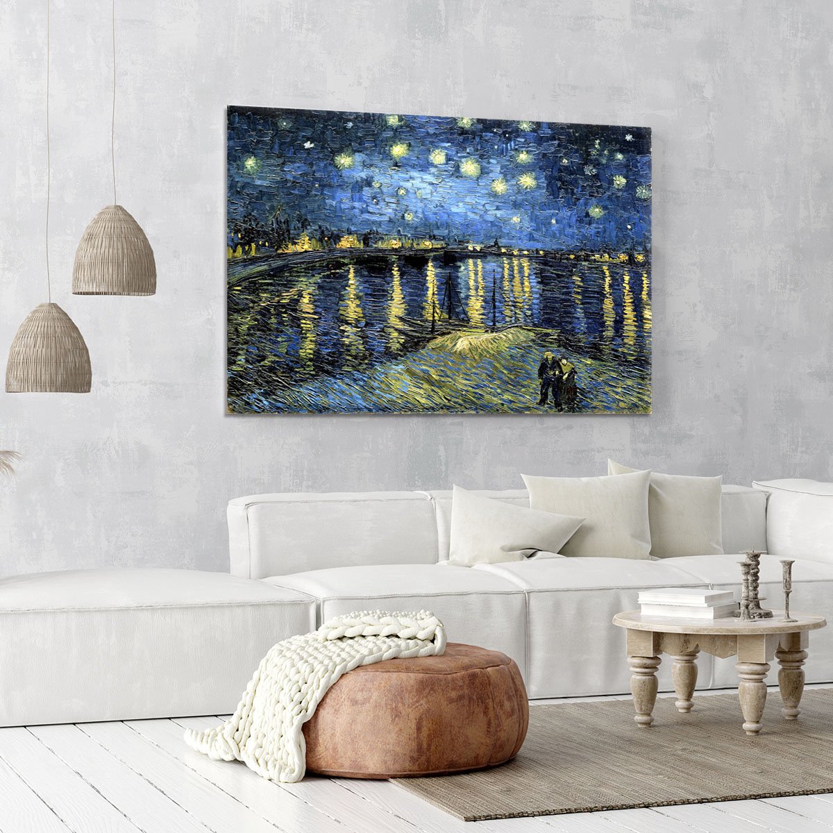 Starry Night over the Rhone Canvas Print or Poster