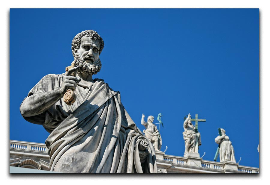 Statue In Italy Print - Canvas Art Rocks - 1