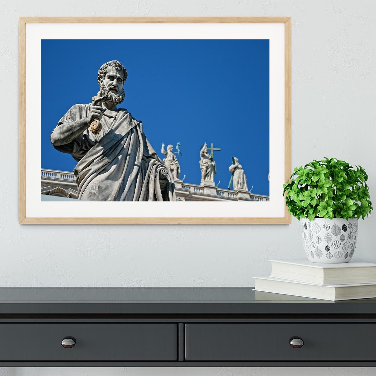 Statue In Italy Framed Print - Canvas Art Rocks - 3