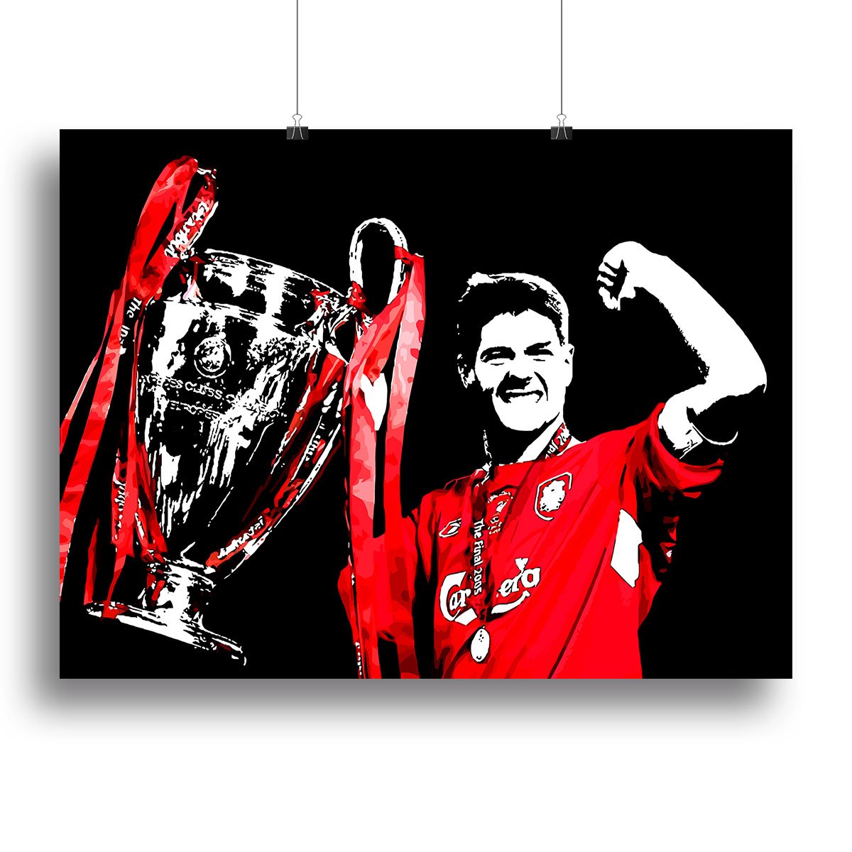 Steven Gerrard Champions League Canvas Print or Poster