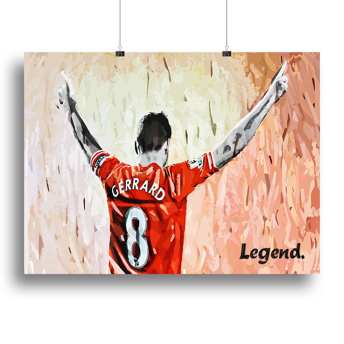 Steven Gerrard Legend Canvas Print or Poster