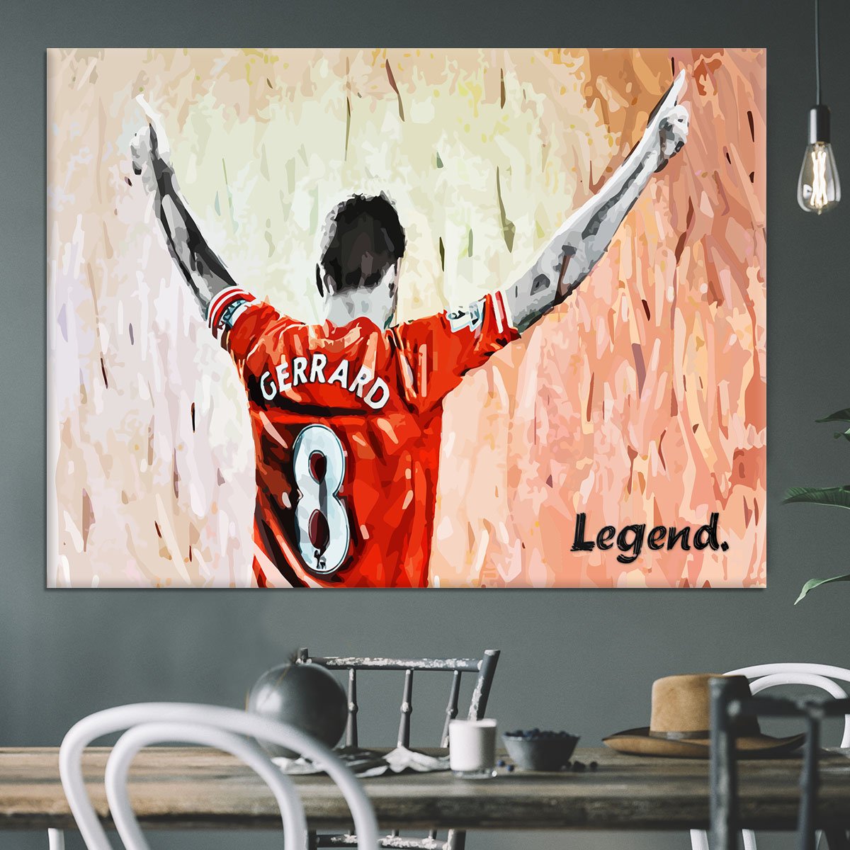 Steven Gerrard Legend Canvas Print or Poster