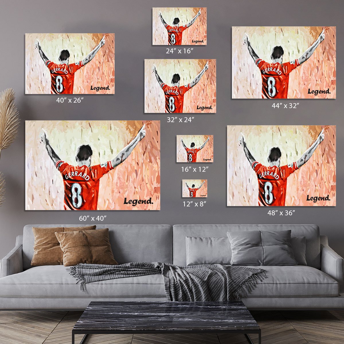 Steven Gerrard Legend Canvas Print or Poster