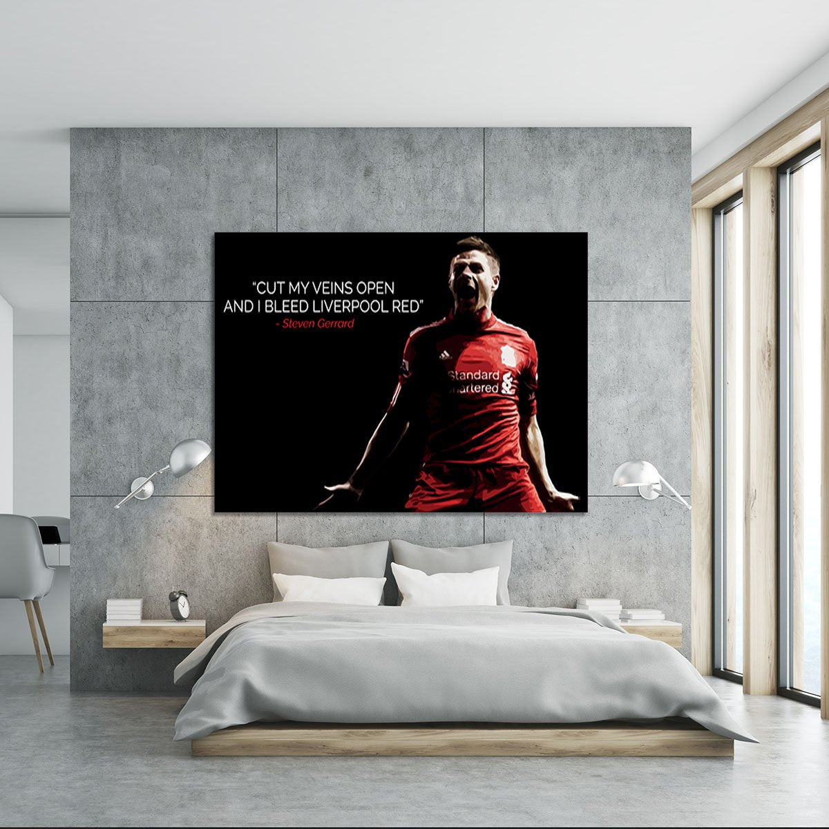 Steven Gerrard Liverpool Red Canvas Print or Poster