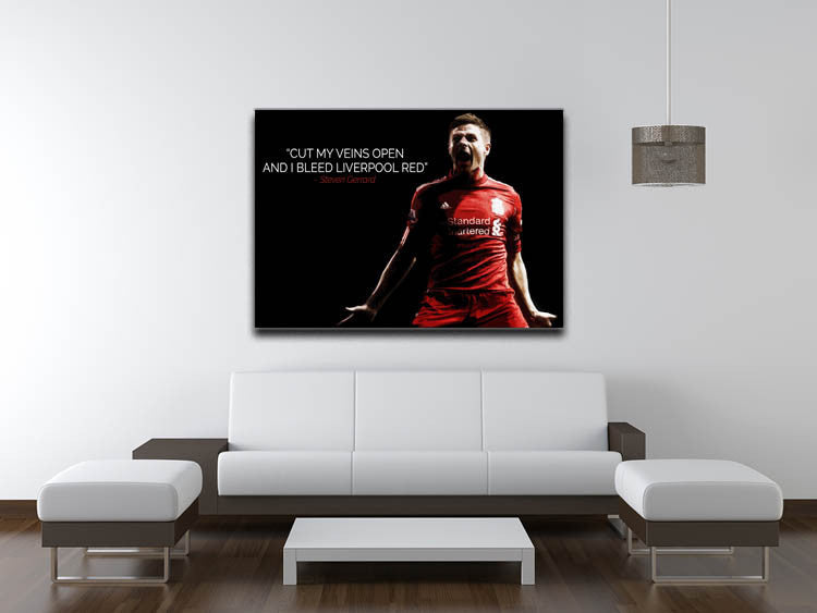 Steven Gerrard Liverpool Red Canvas Print or Poster - Canvas Art Rocks