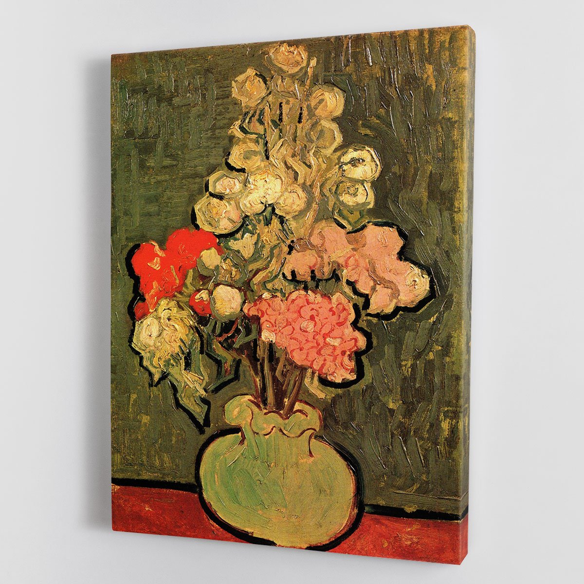 Still Life Vase with Rose-Mallows by Van Gogh Canvas Print or Poster