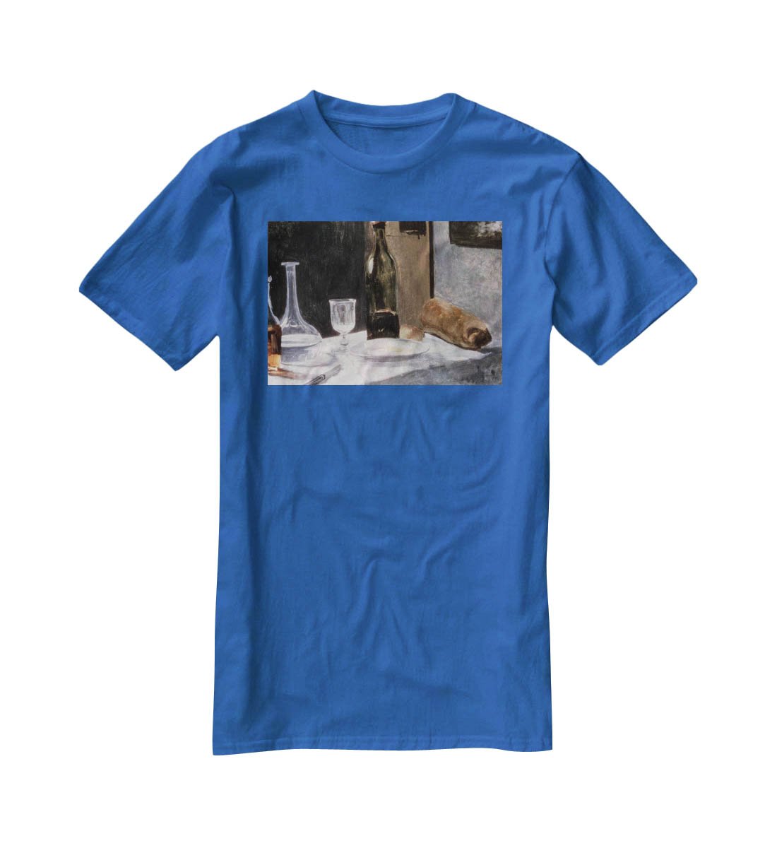 Still Life With Bottles by Monet T-Shirt - Canvas Art Rocks - 2
