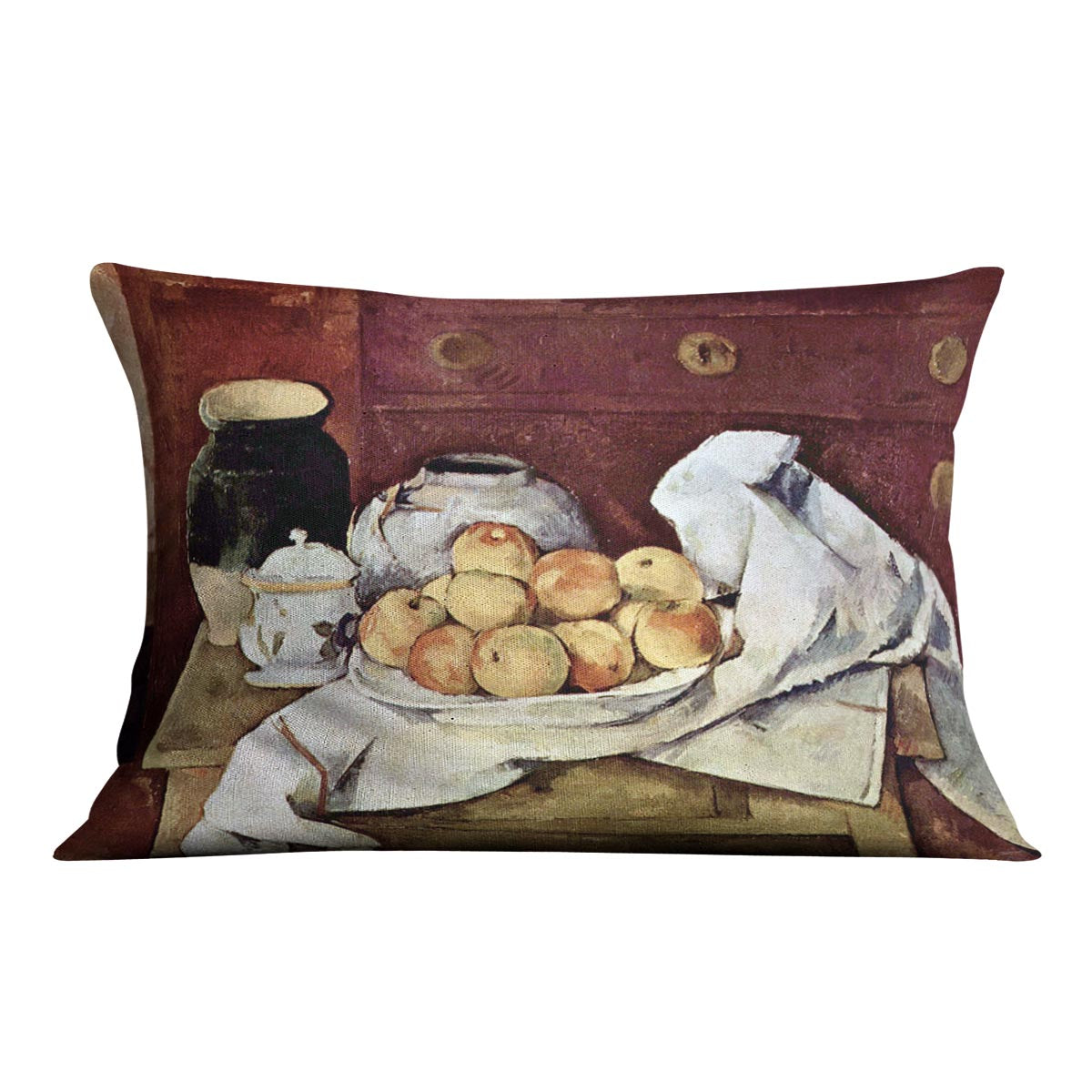 Still Life by Cezanne Cushion - Canvas Art Rocks - 4