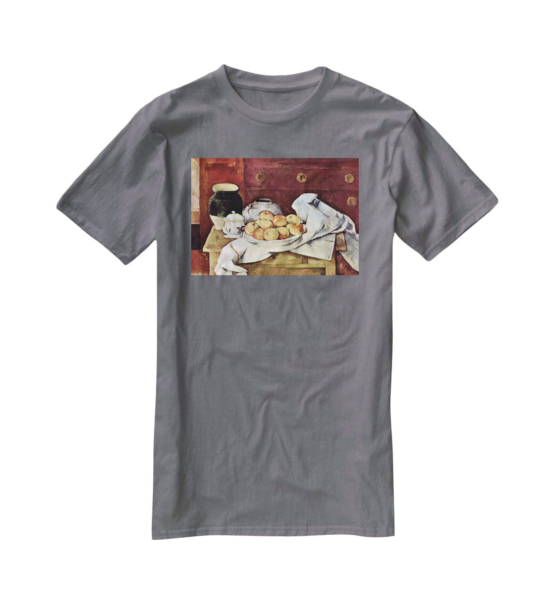 Still Life by Cezanne T-Shirt - Canvas Art Rocks - 3