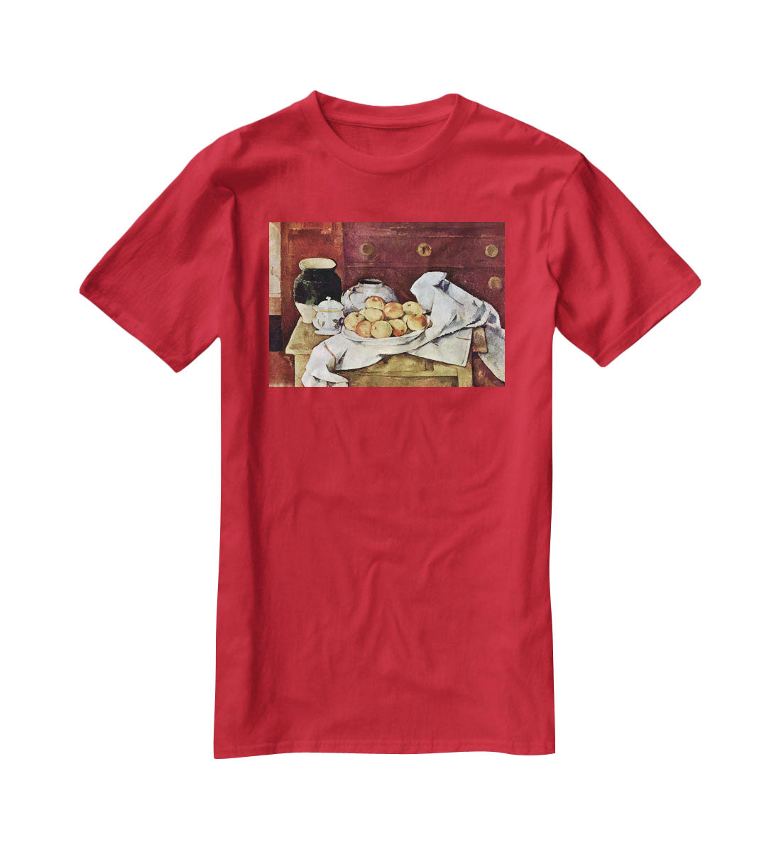 Still Life by Cezanne T-Shirt - Canvas Art Rocks - 4