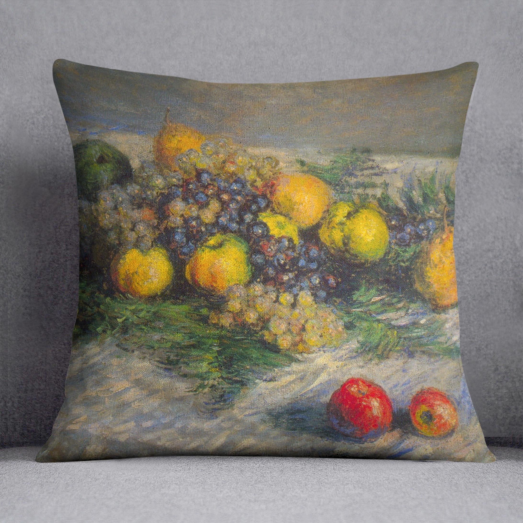 Still Life by Monet Throw Pillow