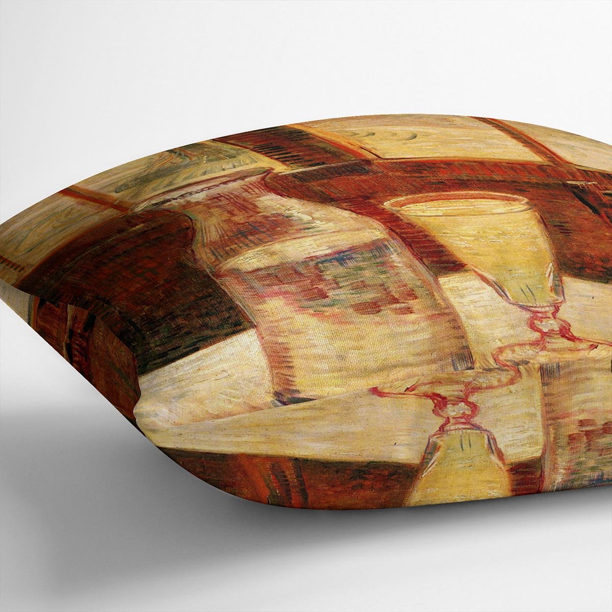 Still Life with Absinthe by Van Gogh Throw Pillow