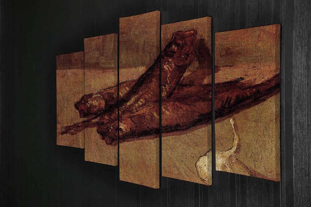 Still Life with Bloaters and Garlic by Van Gogh 5 Split Panel Canvas - Canvas Art Rocks - 2