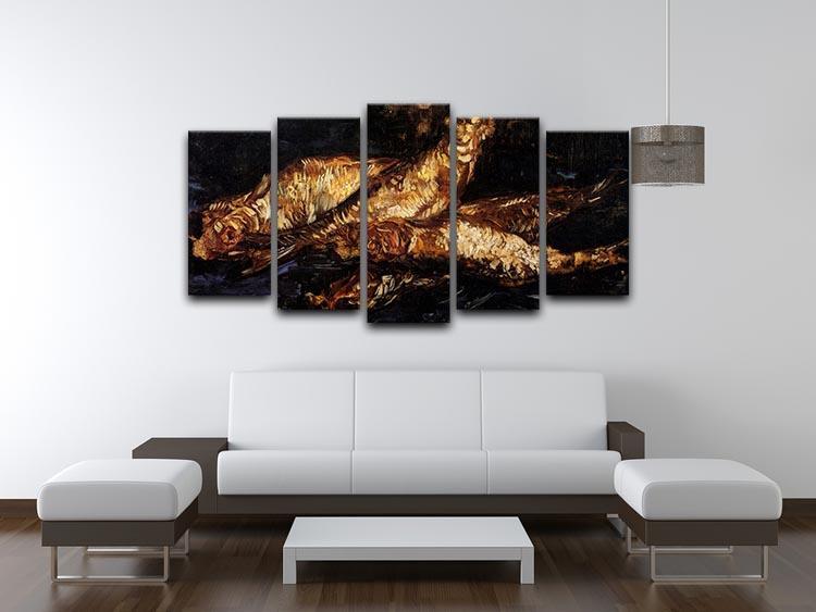 Still Life with Bloaters by Van Gogh 5 Split Panel Canvas - Canvas Art Rocks - 3
