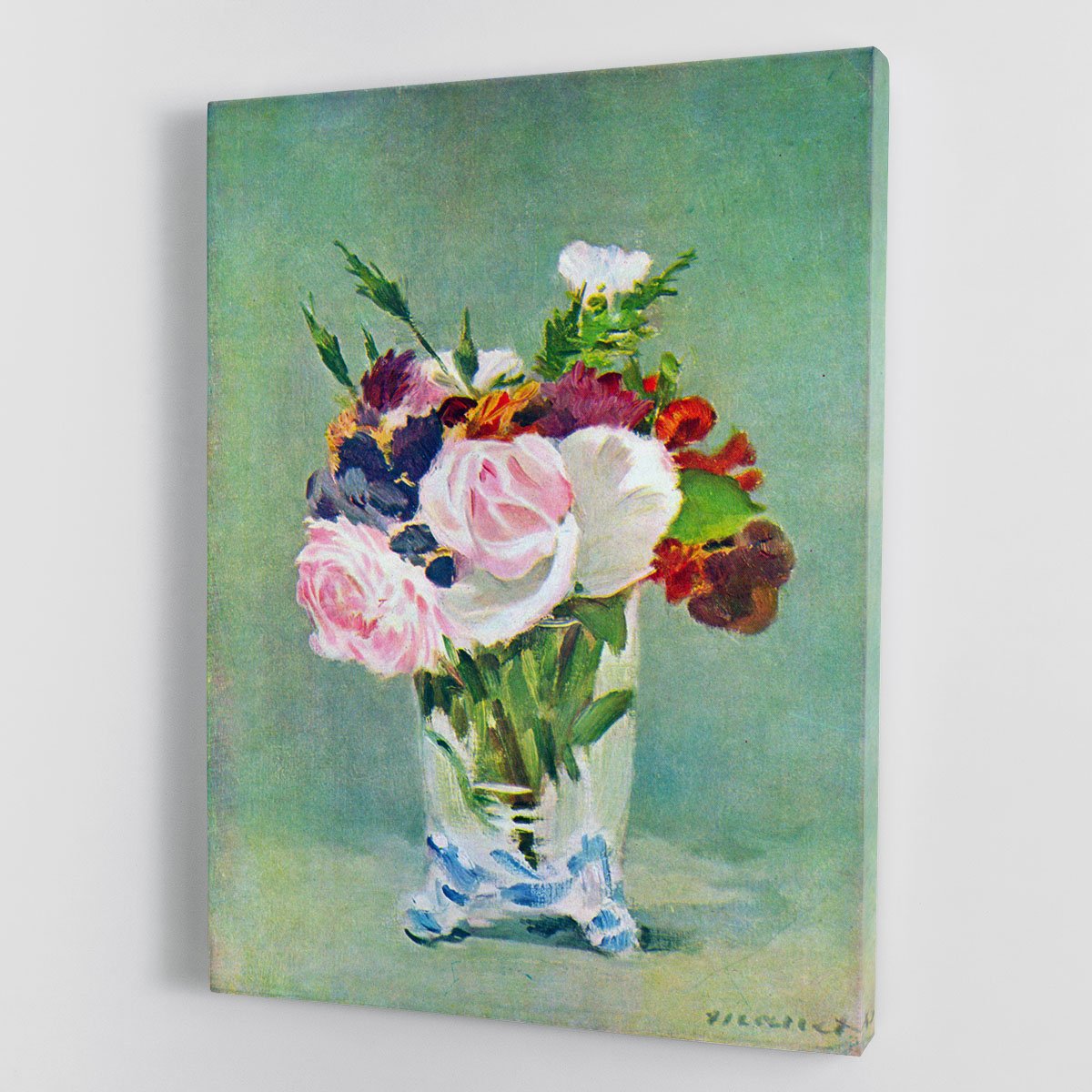 Still Life with Flowers 2 by Manet Canvas Print or Poster