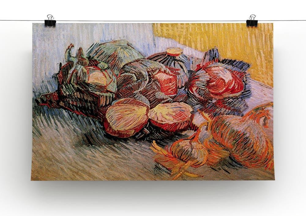 Still Life with Red Cabbages and Onions by Van Gogh Canvas Print & Poster - Canvas Art Rocks - 2
