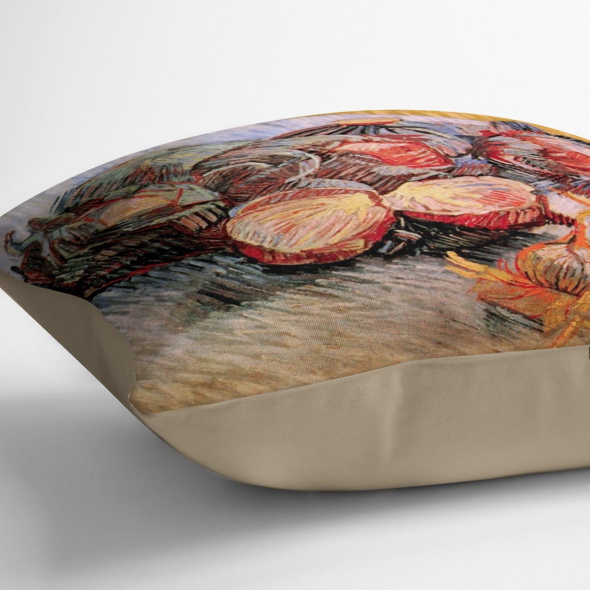 Still Life with Red Cabbages and Onions by Van Gogh Throw Pillow