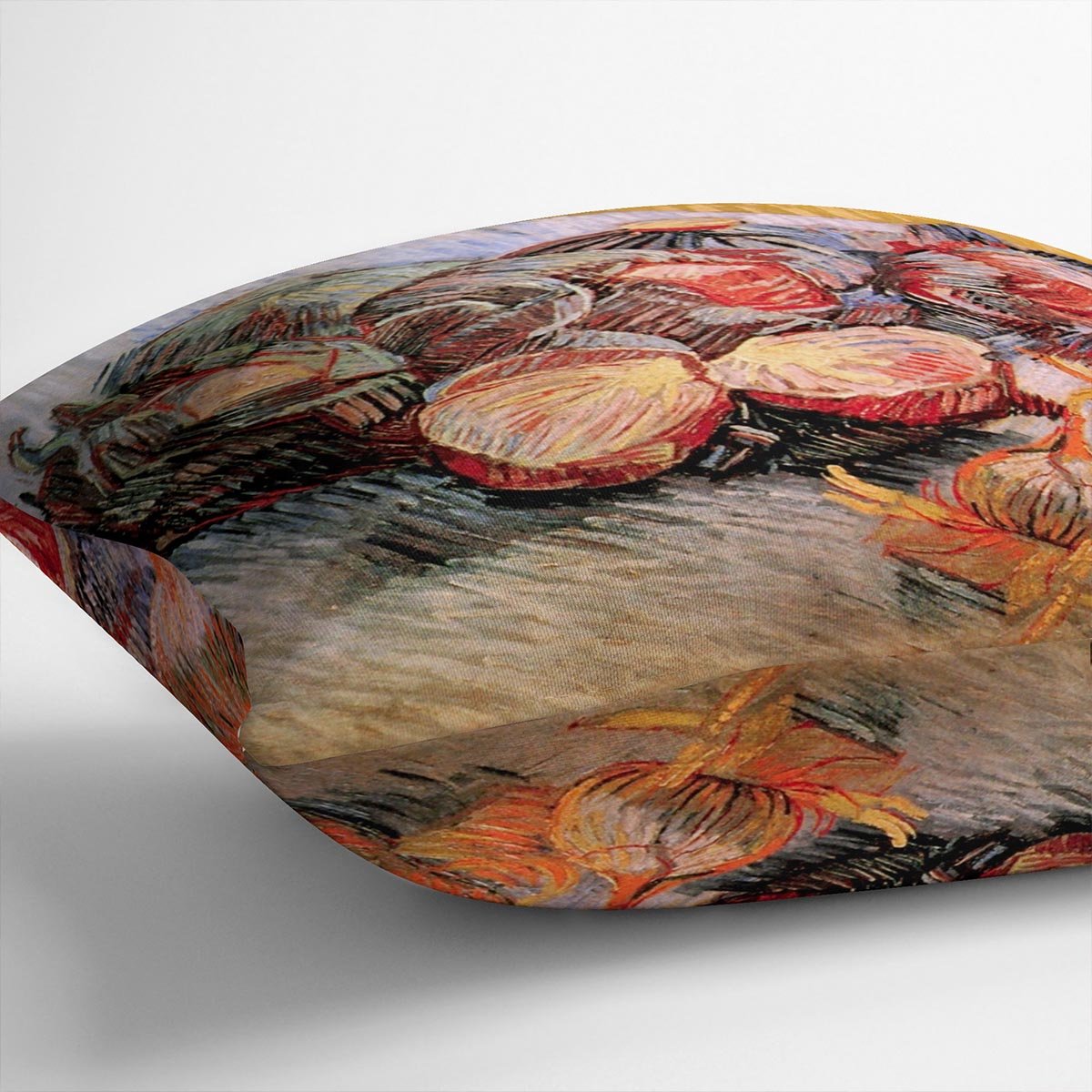 Still Life with Red Cabbages and Onions by Van Gogh Throw Pillow