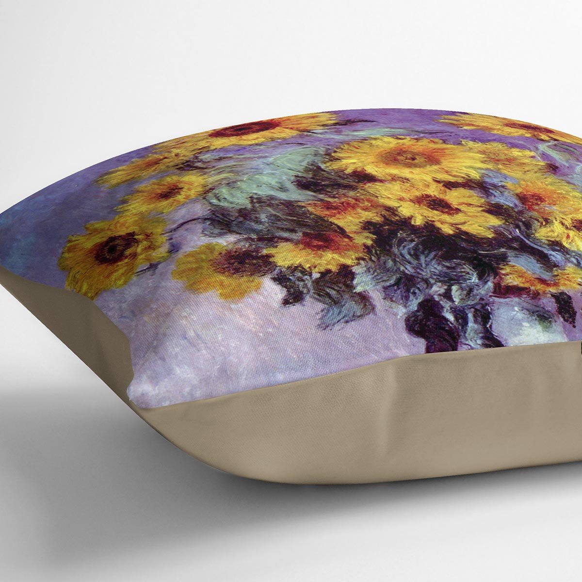 Still Life with Sunflowers by Monet Throw Pillow