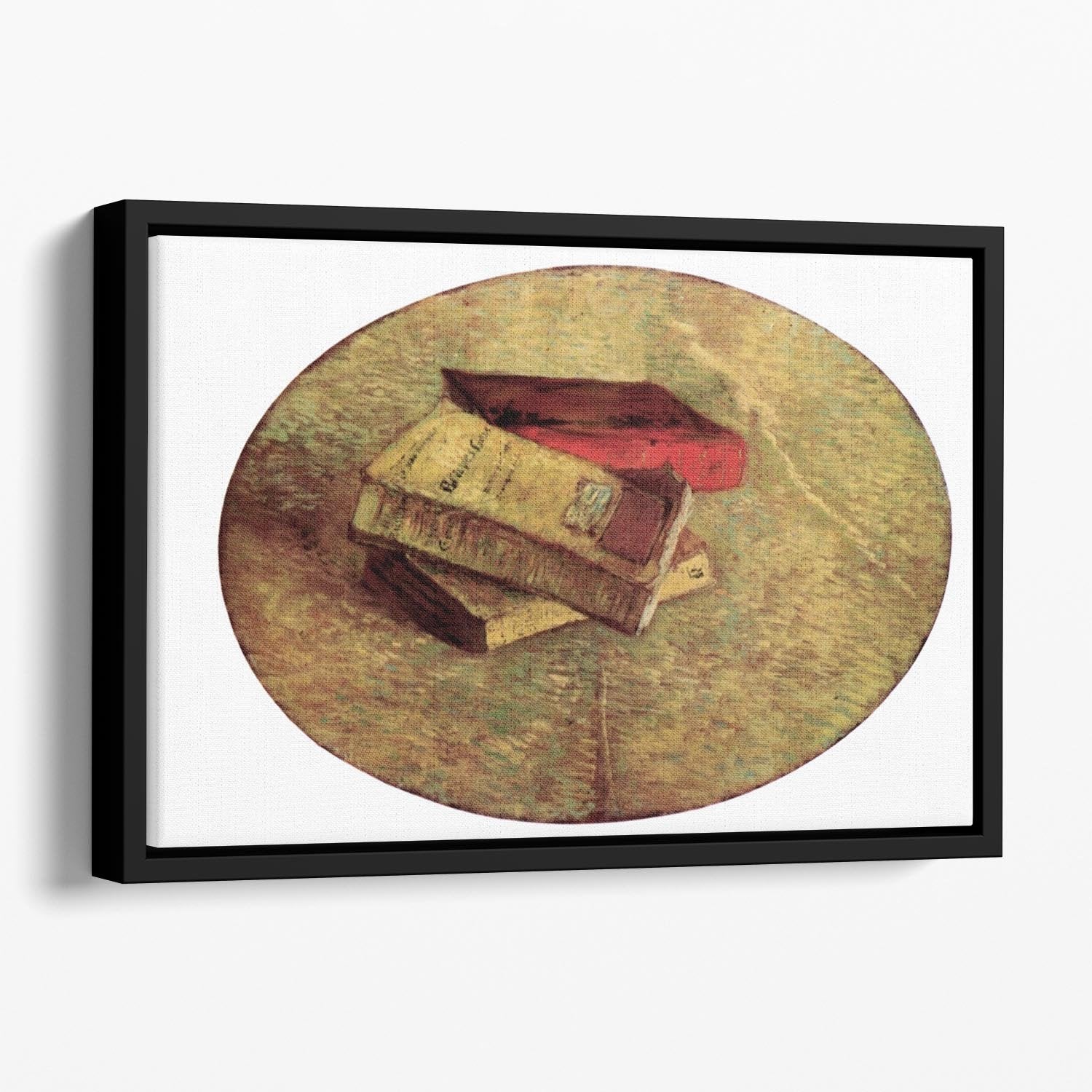 Still Life with Three Books by Van Gogh Floating Framed Canvas
