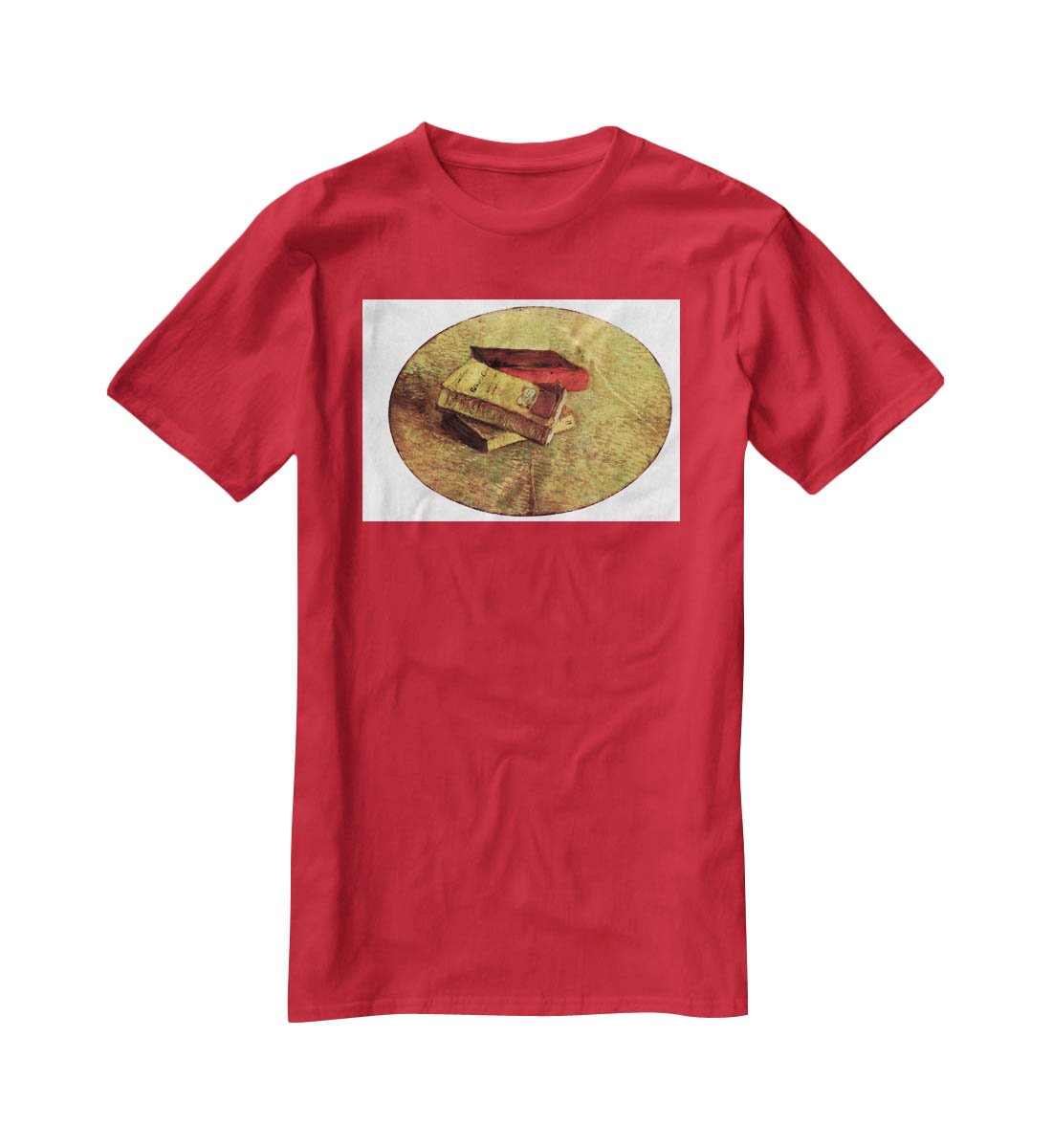 Still Life with Three Books by Van Gogh T-Shirt - Canvas Art Rocks - 4