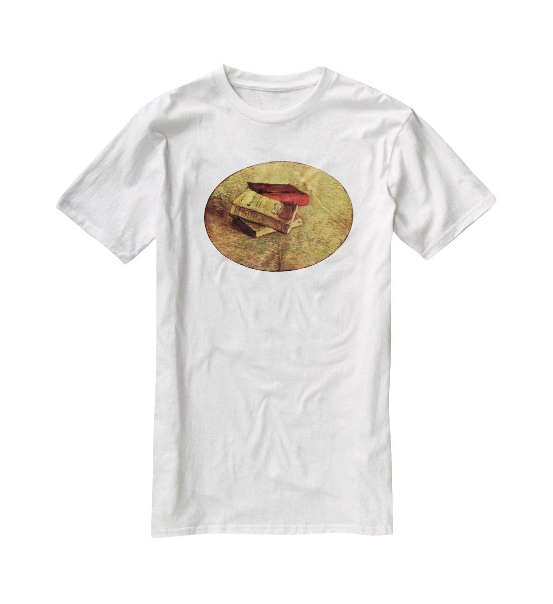 Still Life with Three Books by Van Gogh T-Shirt - Canvas Art Rocks - 5