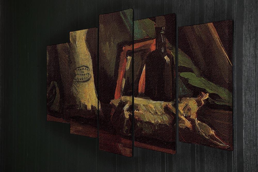 Still Life with Two Sacks and a Bottl by Van Gogh 5 Split Panel Canvas - Canvas Art Rocks - 2