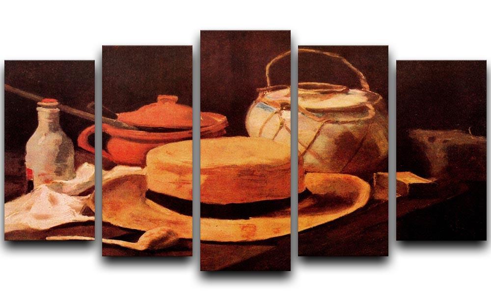 Still Life with Yellow Straw Hat by Van Gogh 5 Split Panel Canvas  - Canvas Art Rocks - 1