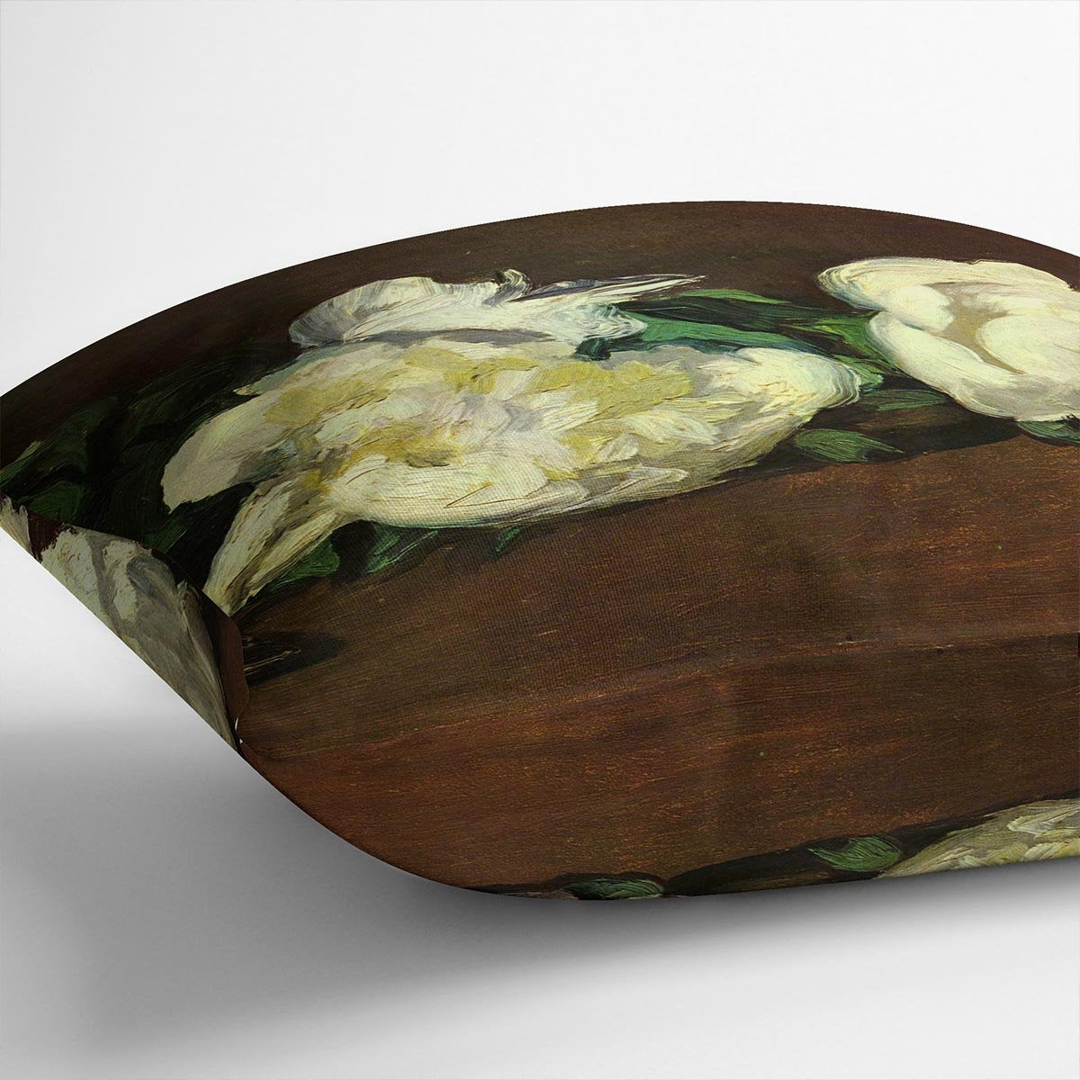 Still life White Peony by Manet Throw Pillow