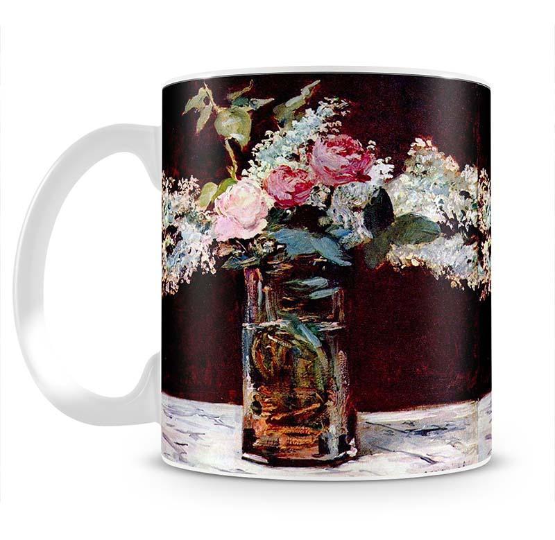 Still life lilac and roses by Manet Mug - Canvas Art Rocks - 2