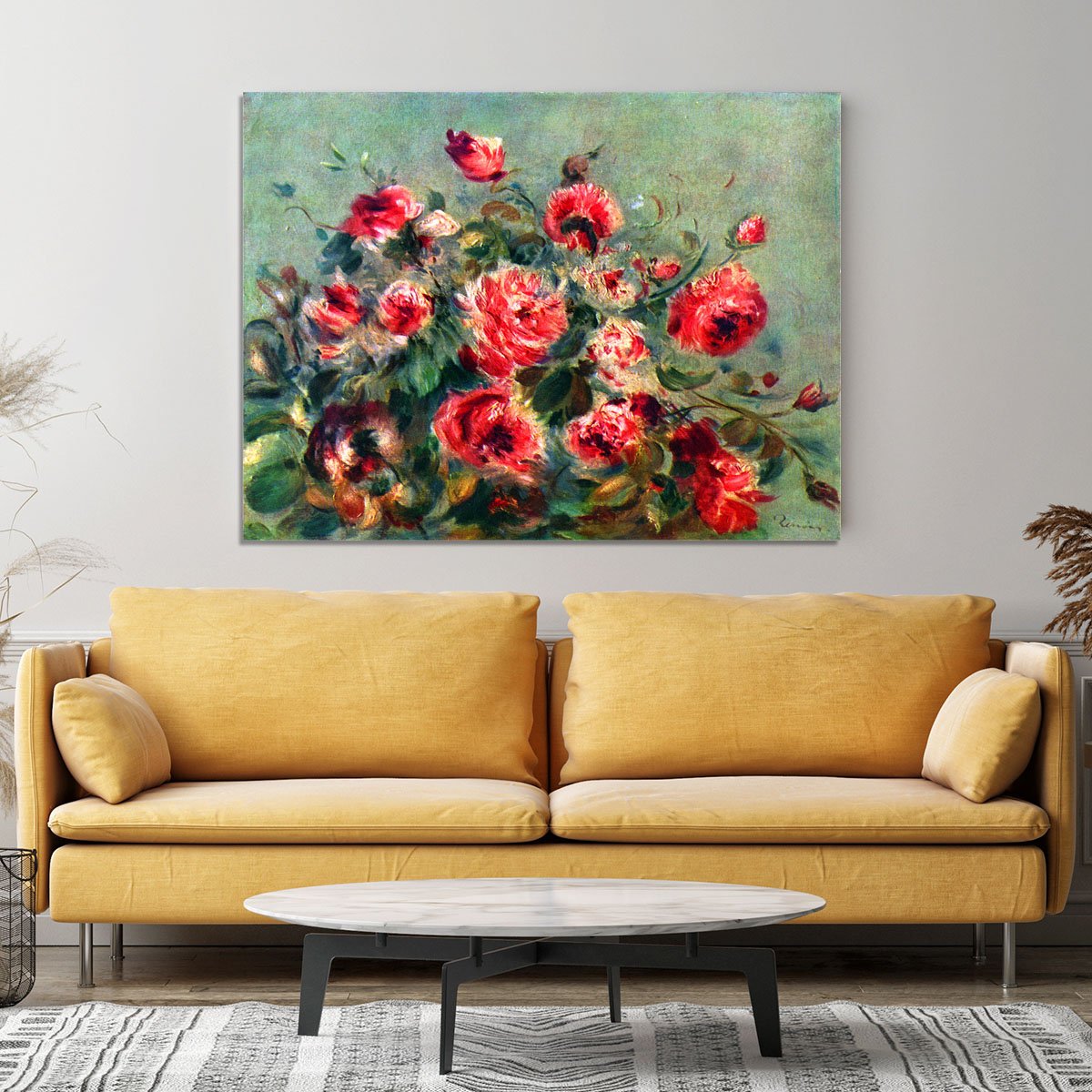 Still life roses of Vargemont by Renoir Canvas Print or Poster