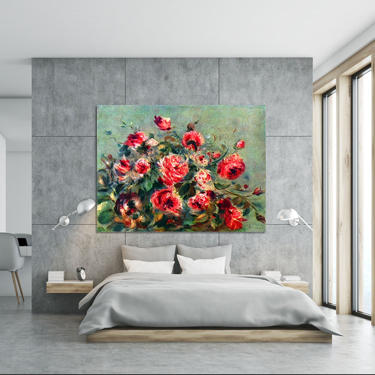 Still life roses of Vargemont by Renoir Canvas Print or Poster