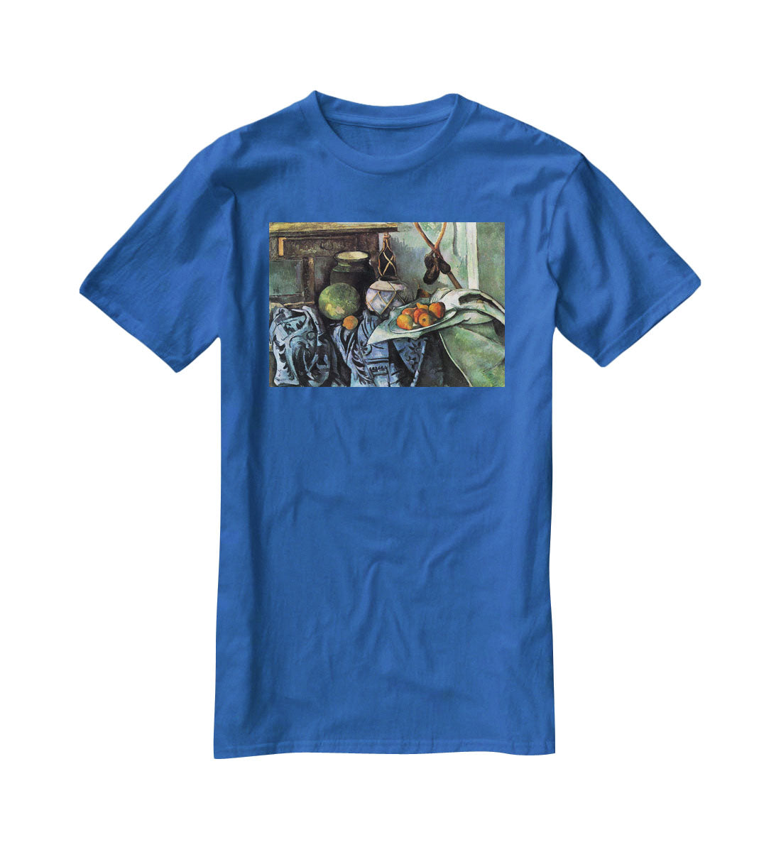 Still life with Eggplant by Cezanne T-Shirt - Canvas Art Rocks - 2