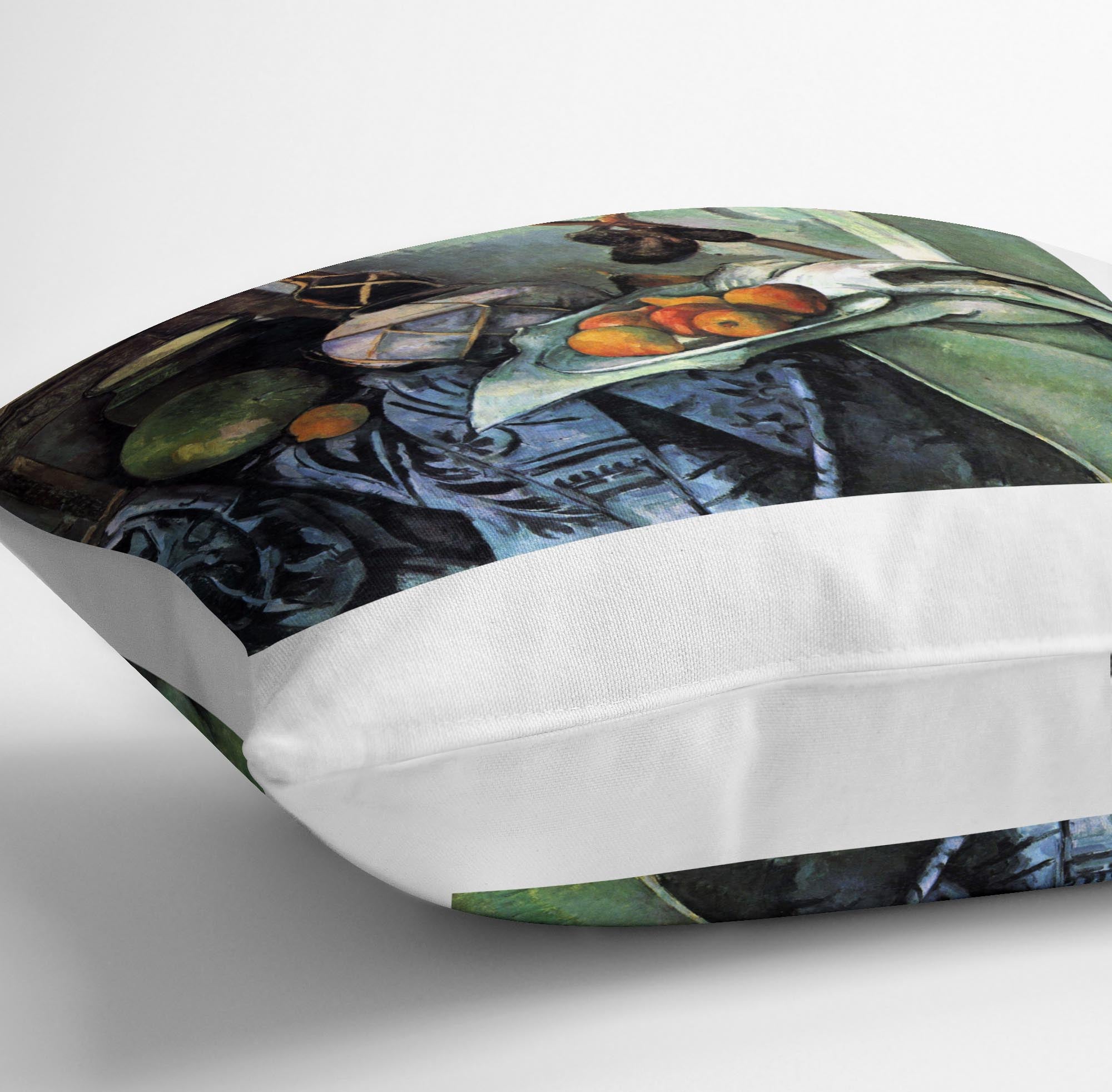 Still life with Eggplant by Cezanne Cushion - Canvas Art Rocks - 3