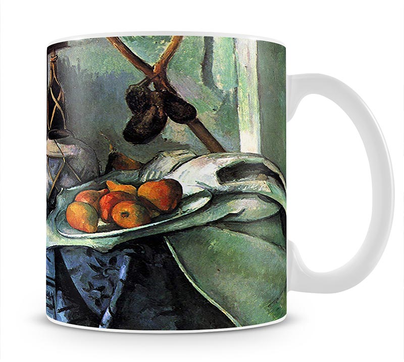 Still life with Eggplant by Cezanne Mug - Canvas Art Rocks - 1