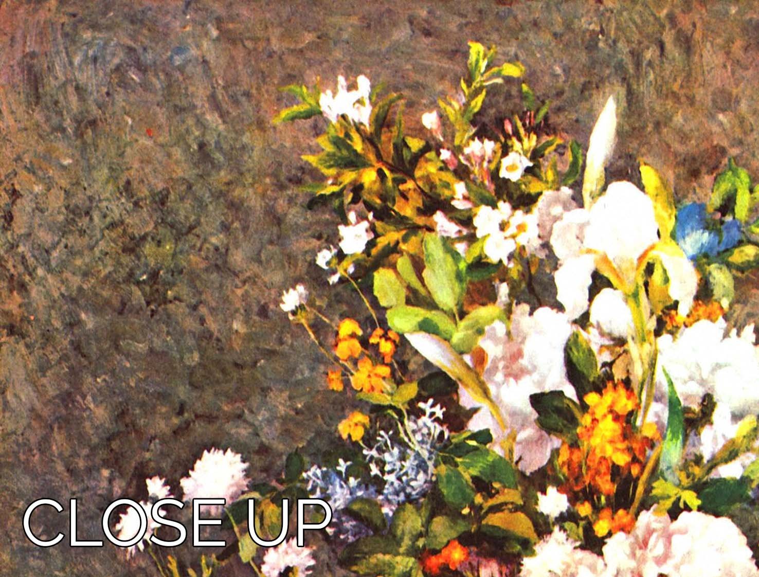 Still life with large vase by Renoir 3 Split Panel Canvas Print - Canvas Art Rocks - 3