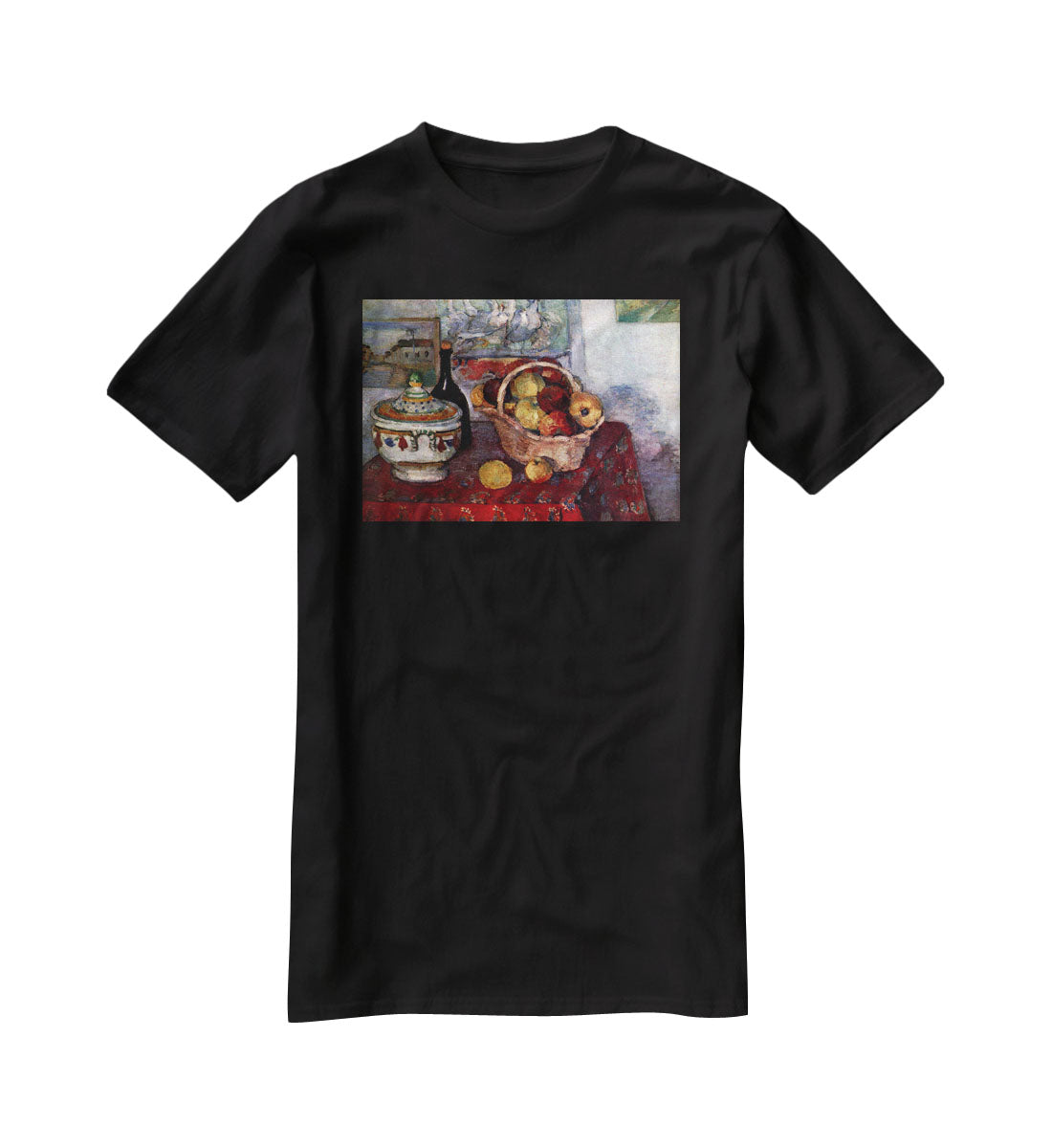 Still life with soup tureen by Cezanne T-Shirt - Canvas Art Rocks - 1