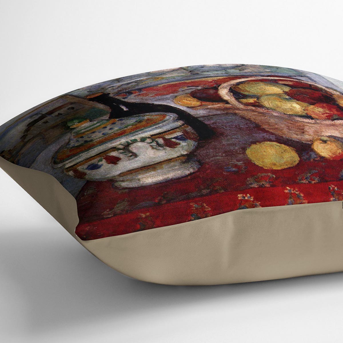 Still life with soup tureen by Cezanne Cushion - Canvas Art Rocks - 2