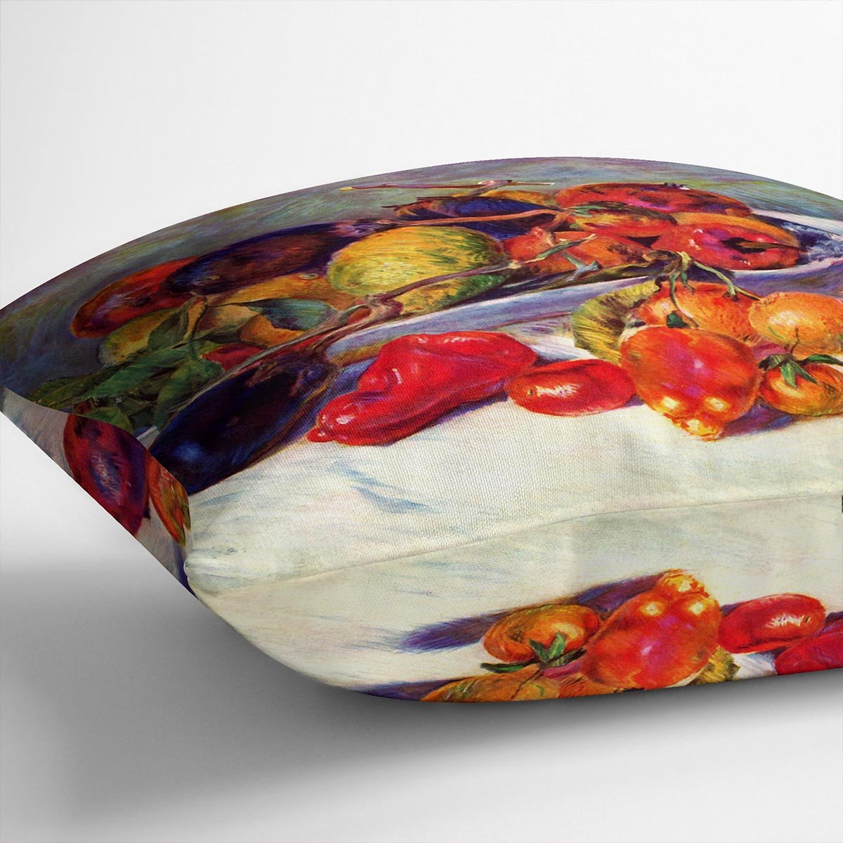 Still life with tropical fruits by Renoir Throw Pillow