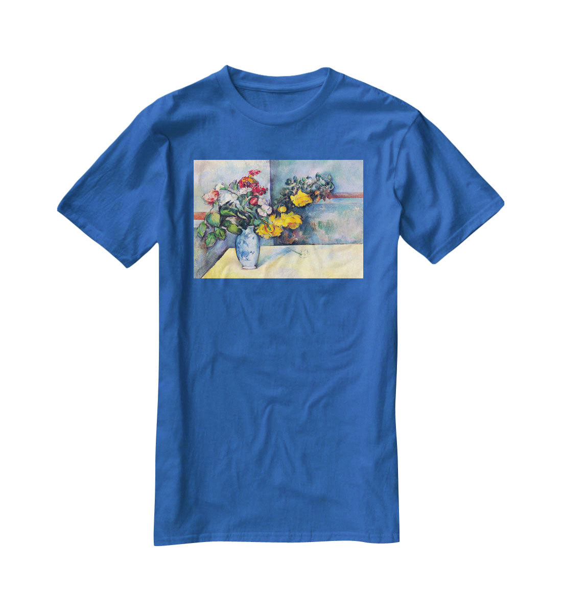 Still lifes flowers in a vase by Cezanne T-Shirt - Canvas Art Rocks - 2